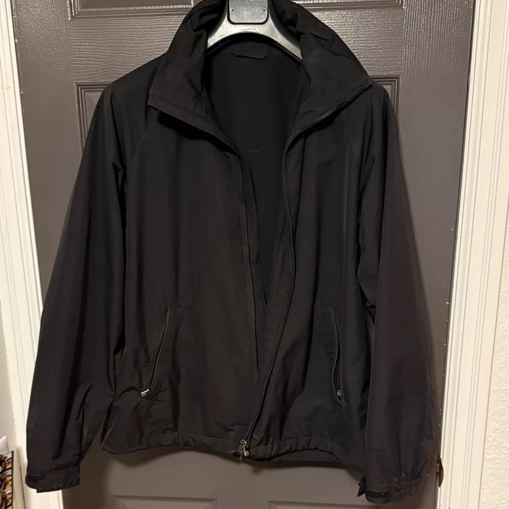 Armani Collezioni Black Windbreaker Jacket - Picture 1 of 3